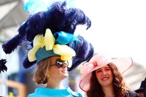 Race goers attend Day One of Royal Ascot 2024 at Ascot Racecourse on June 18, 2024 in Ascot, England.