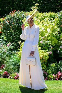 ASCOT, ENGLAND - JUNE 20: A guest attends the 3rd day of Royal Ascot at Ascot Racecourse on June 20, 2024 in Ascot, England.  (Photo by Kirstin Sinclair/Getty Images for Ascot Racecourse)