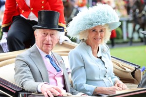 King Charles III and Queen Camilla  attends day four of Royal Ascot 2024 at Ascot Racecourse on June 21, 2024 in Ascot, England.