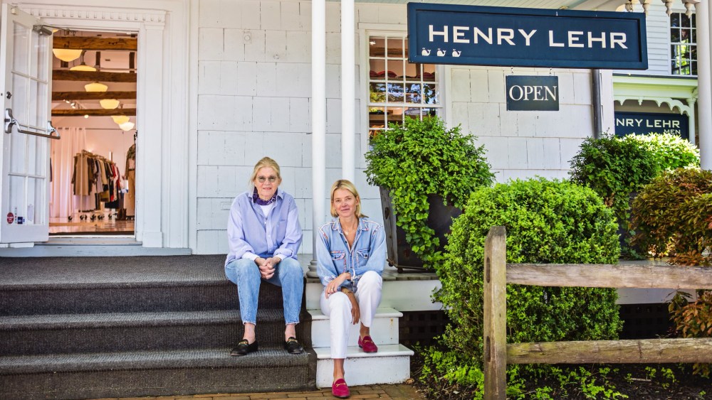 Toni and Christina Lehr at a Henry Lehr store.