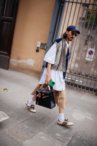 Street style at Pitti Uomo 106 in Milan