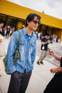 Street style at Pitti Uomo 106 in Milan