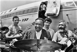 Lionel Hampton at Nice airport in the 1970’s.