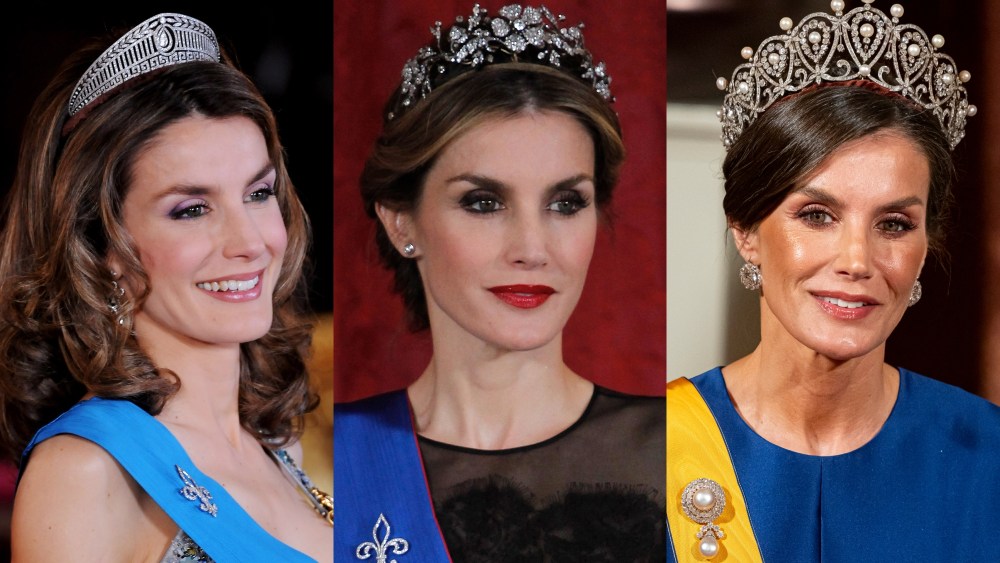 queen letizia of spain tiaras, spanish royalty jewelry