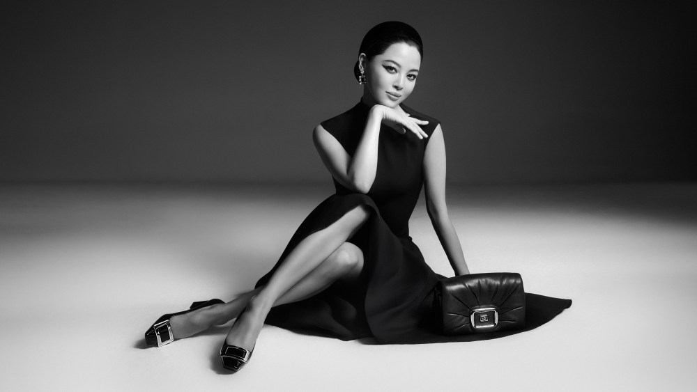 Roger Vivier brand ambassador Xin Zhilei stars in the brand's fall 2024 campaign