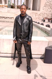 Stefon Diggs at the Rick Owens Spring 2025 Men's show