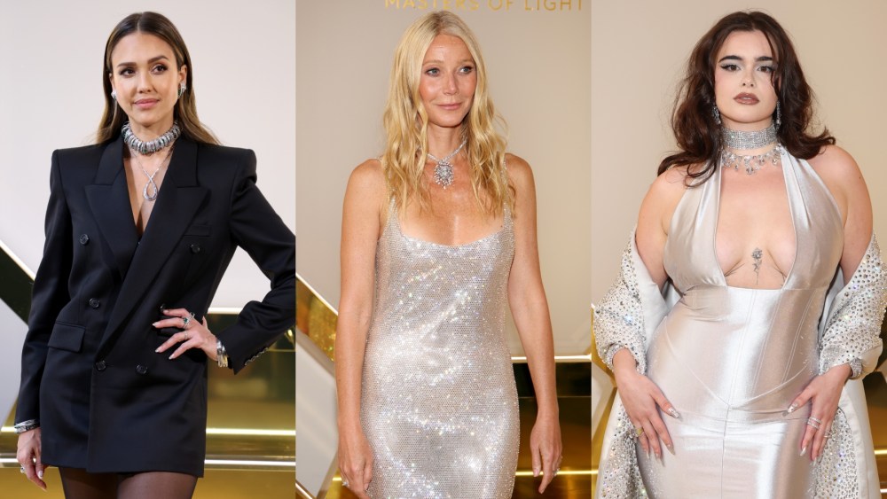 Jessica Alba, Gwyneth Paltrow and Barbie Ferreira attend the Swarovski Masters of Light exhibition opening on June 16 in Milan.