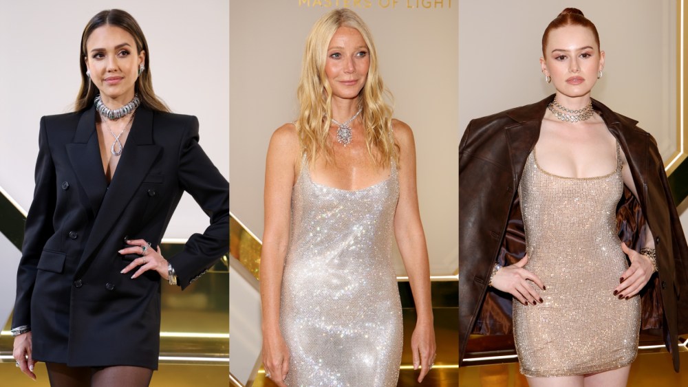 Jessica Alba, Gwyneth Paltrow and Madelaine Petsch attend the Swarovski Masters of Light exhibition opening on June 16 in Milan.