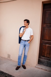 Street style at Milan Men’s Fashion Week Spring 2025.