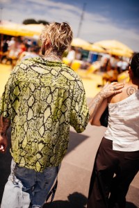 Street style at Milan Men’s Fashion Week Spring 2025.