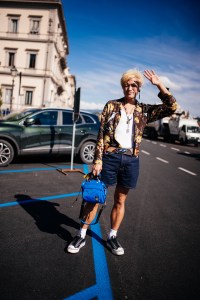 Street style at Milan Men’s Fashion Week Spring 2025.