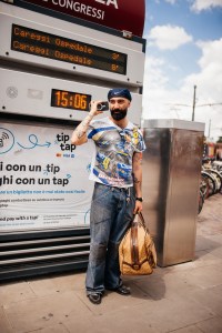Street style at Milan Men’s Fashion Week Spring 2025.