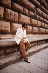 Street style at Milan Men’s Fashion Week Spring 2025.