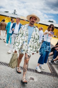 Street style at Pitti Uomo 106 in Milan