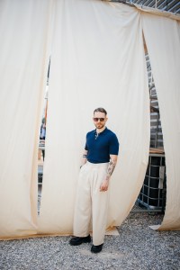 Street style at Pitti Uomo 106 in Milan