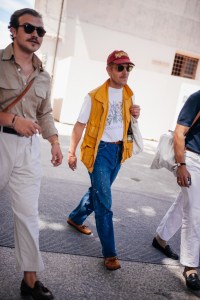 Street style at Pitti Uomo 106 in Milan