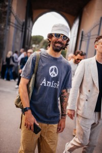 Street style at Pitti Uomo 106 in Milan
