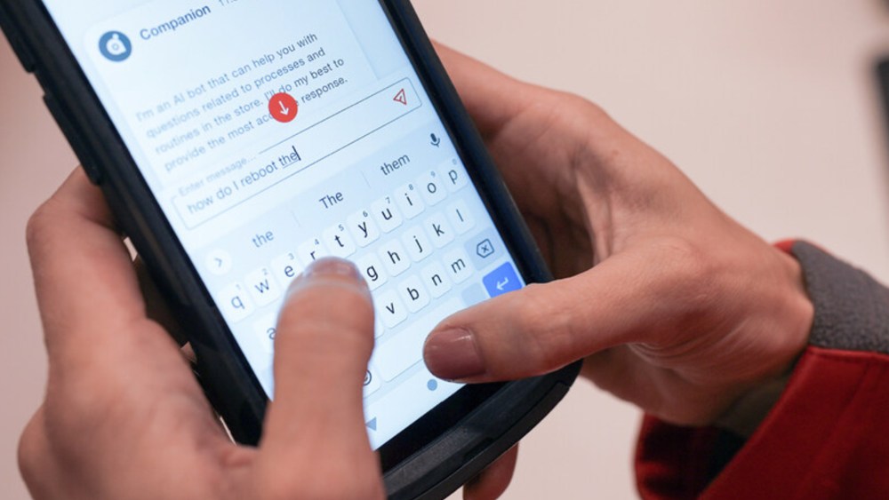 Target AI on digital device in store