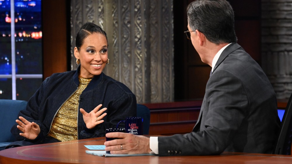 alicia keys, late show with stephen colbert, broadway show, hells kitchen