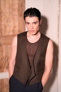Simone Baldasseroni at the AMI Spring 2025 ready-to-wear show