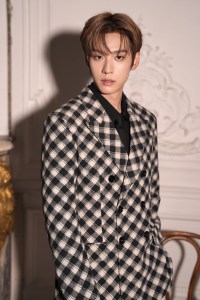 Tony Yu (Yu Jingtian) at the AMI Spring 2025 ready-to-wear show