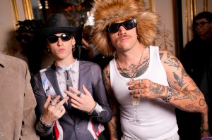 Baron Schoenvogel and Stew Caldo at the AWGE Spring 2025 ready-to-wear show