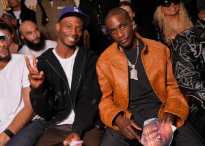 Steven Victor and No Malice at the AWGE Spring 2025 ready-to-wear show