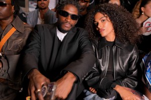 A$AP Nast and Tina Kunakey at the AWGE Spring 2025 ready-to-wear show