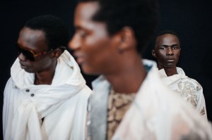 Backstage at Dries Van Noten Spring 2025 Show at Paris Fashion Week