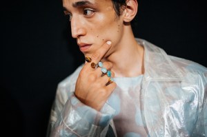 Backstage at Dries Van Noten Spring 2025 Show at Paris Fashion Week