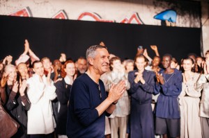 Backstage at Dries Van Noten Spring 2025 Show at Paris Fashion Week