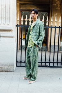 Backstage at the Kenzo Spring 2025 Ready-To-Wear Show at Paris Fashion Week