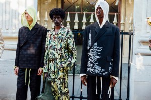 Backstage at the Kenzo Spring 2025 Ready-To-Wear Show at Paris Fashion Week
