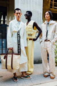 Backstage at the Kenzo Spring 2025 Ready-To-Wear Show at Paris Fashion Week
