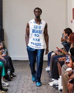 Bianca Saunders Spring 2025 Men's Collection at Paris Fashion Week