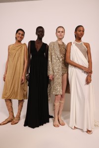 Backstage at Christian Dior Fall 2024 Couture at Paris Fashion Week