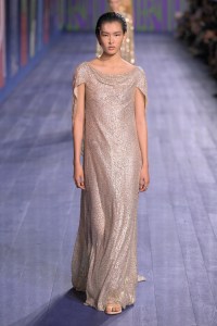 Christian Dior Fall 2024 Couture collection at Couture Fashion Week.
