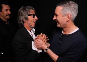 Pierpaolo Piccioli and Dries Van Noten at the Dries Van Noten Spring 2025 ready-to-wear show