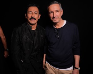 Haider Ackermann and Dries Van Noten at the Dries Van Noten Spring 2025 ready-to-wear show