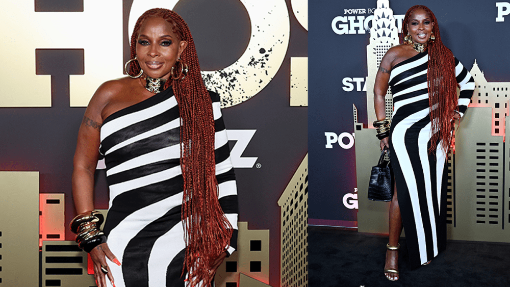 NEW YORK, NEW YORK - JUNE 06: Mary J. Blige arrives at Starz "Power Book II: Ghost" Season 4 Premiere at Hammerstein Ballroom on June 06, 2024 in New York City. (Photo by Steven Ferdman/Getty Images)