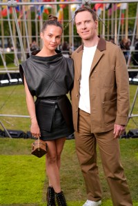 Alicia Vikander and Michael Fassbender at the Louis Vuitton Men’s Spring 2025 Ready-to-Wear Show