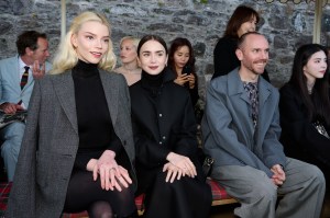 Anya Taylor-Joy, Lily Collins and Charlie McDowell at the Dior Cruise 2025 Show