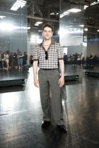 Xavier Dolan at the Fendi Spring 2025 Men’s ready-to-wear show