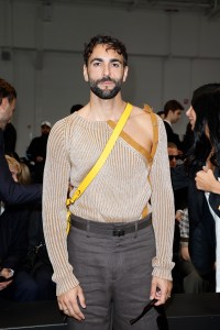 Marco Mengoni at the Fendi Spring 2025 Men’s ready-to-wear show