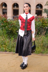 Emmanuelle Sits at the Kenzo Men’s Spring 2025 Ready-to-Wear Show