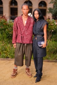 Lil Dre and Guest at the Kenzo Men’s Spring 2025 Ready-to-Wear Show