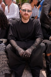 Guram Gvasalia Celebrities Front Row at Rick Owens Spring 2025 Men's