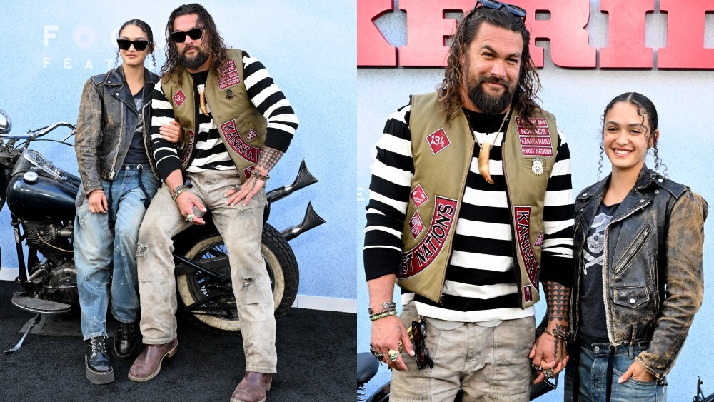 jason momoa daughter Lola Iolani Momoa and Jason Momoa at "The Bikeriders" Los Angeles Premiere held at the TCL Chinese Theatre on June 17, 2024 in Hollywood, California