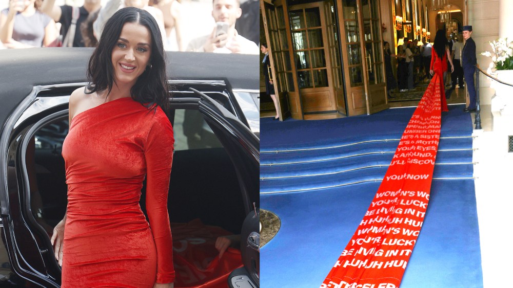 Katy Perry at The Ritz Hotel during the Paris Fashion Week fall 2024 couture season on June 25 in Paris.