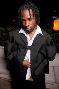 Shameik Moore at the Kendall Jenner x FWRD Paris couture party